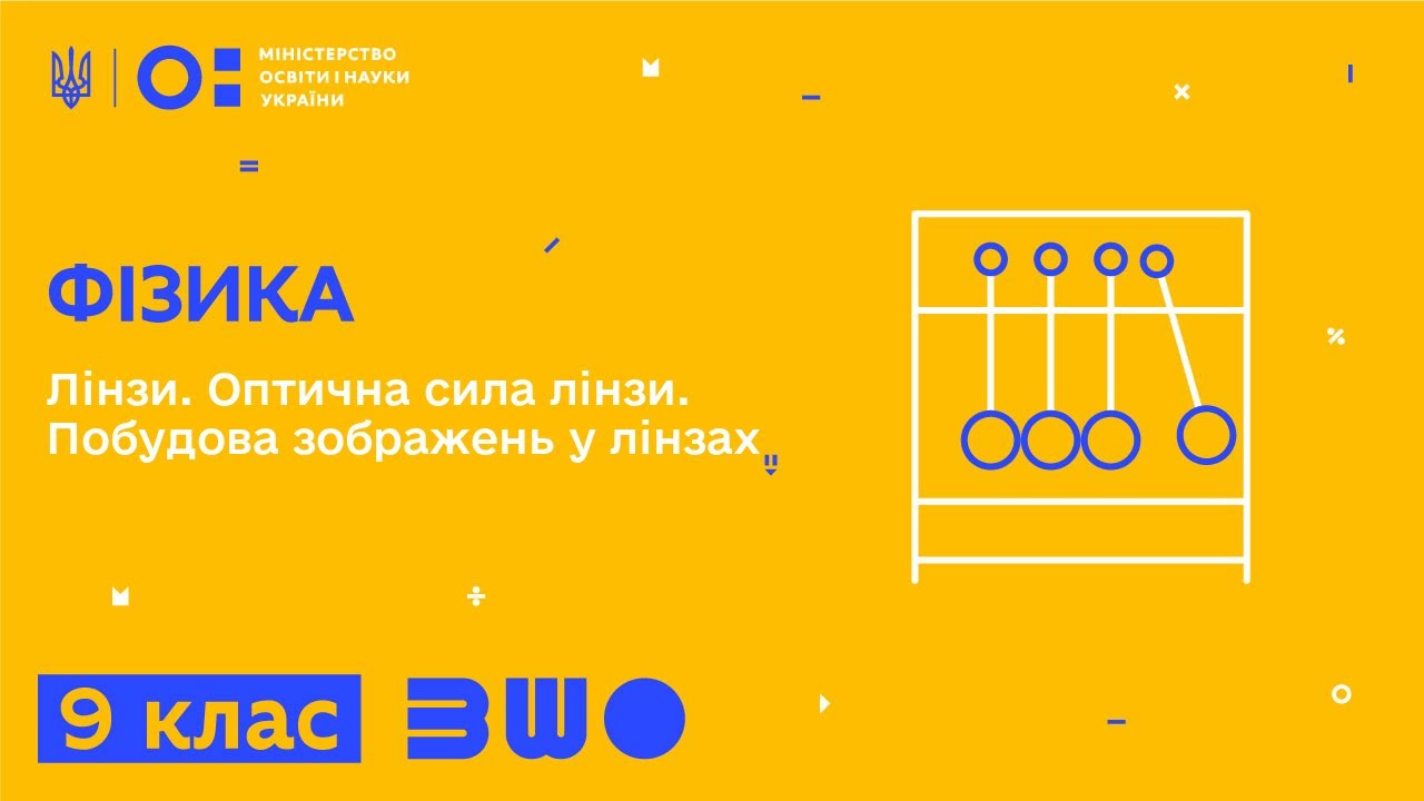 9 клас. Фізика. Лінзи. Оптична сила лінзи. Побудова зображень у лінзах