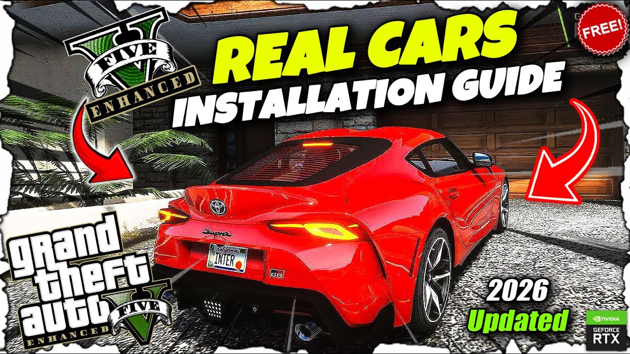 How to Install *Real Cars* in GTA 5 Enhanced Edition || Install Cars Mod In GTA 5 Enhanced😍