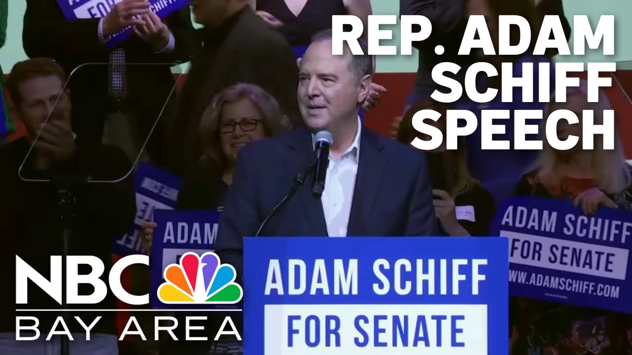 Watch: Rep. Adam Schiff speaks after advancing to California Senate general election