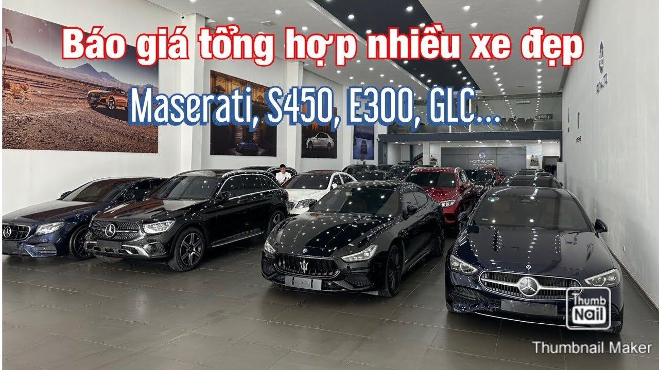 Báo giá tổng hợp xe đẹp Maserati, S450, E300, GLC tại H3T Auto