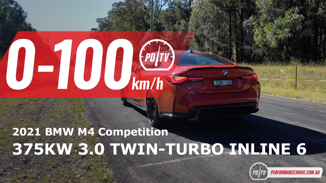2021 BMW M4 Competition 0-100km/h & engine sound