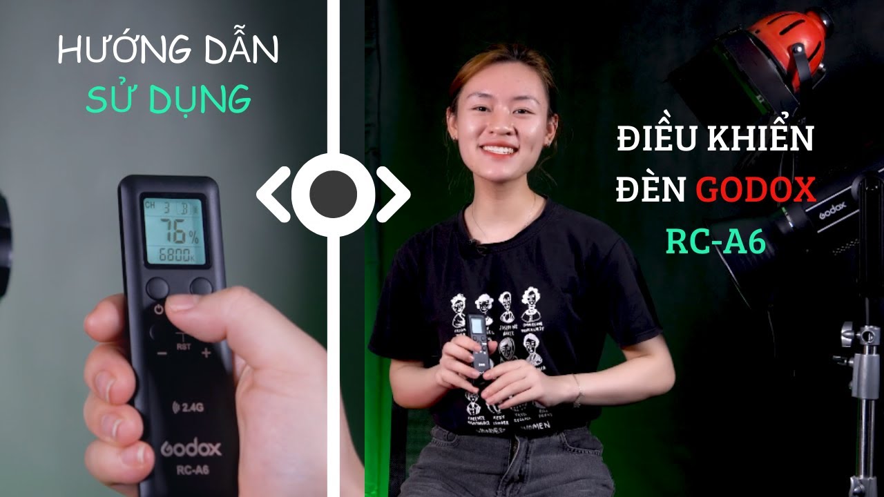Hướng dẫn sử dụng điều khiển đèn led Godox RC-A6