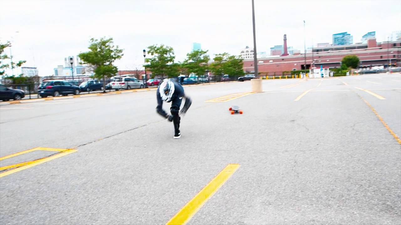 Bad crash on a Boosted Board.