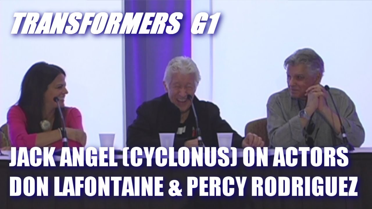 Transformers G1 Voice Actor Jack Angel (Cyclonus) on Actors Don LaFontaine & Percy Rodriguez.