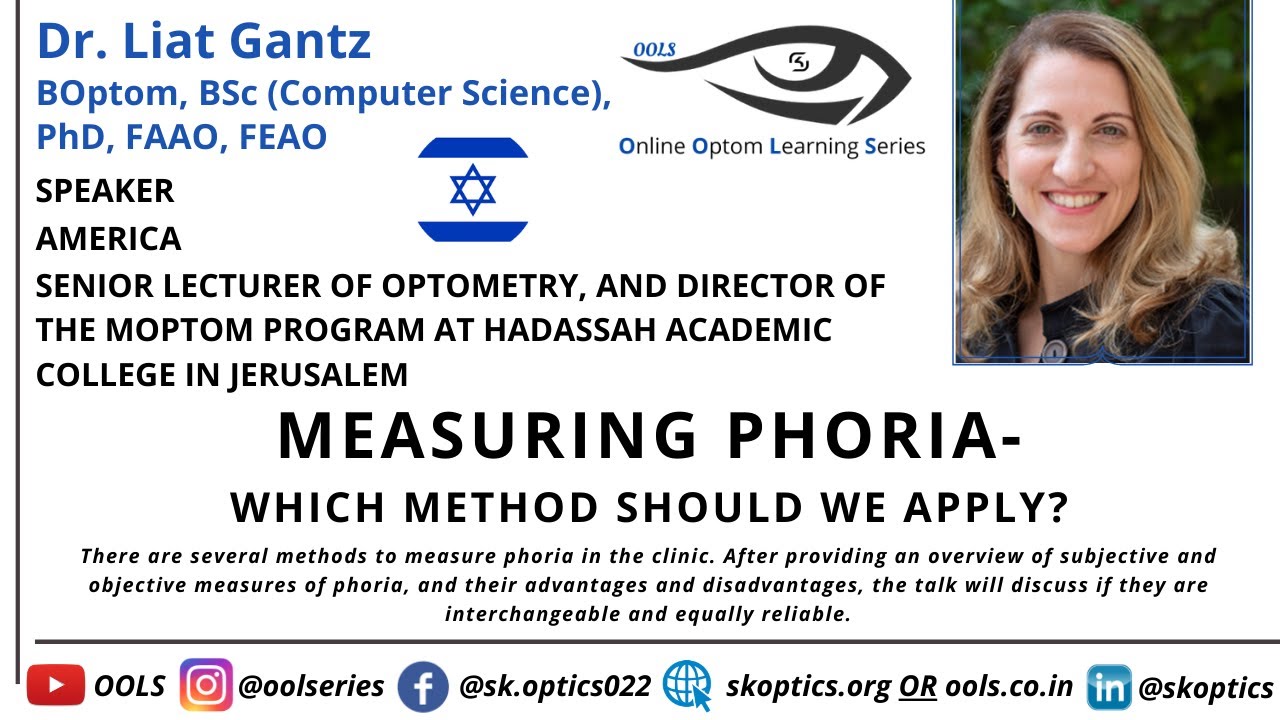 Measuring Phoria- Which Method Should We Apply? #BinocularVision #EyeTesting | OOLS | Dr. Liat Gantz