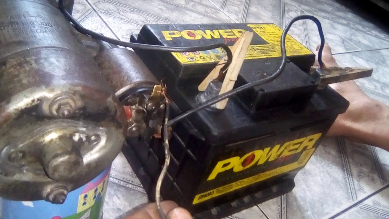 Teste motor de arranque Fusca.