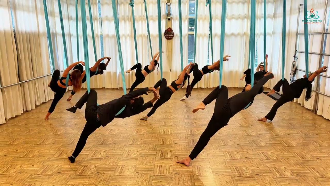 Aerial  Dance Flow at Pancha Koshas Aerial School, Rishikesh, India