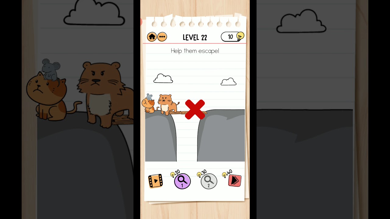 BRAIN TEST 2 LEVEL 22 TOM'S ADVENTURE WALKTHROUGH