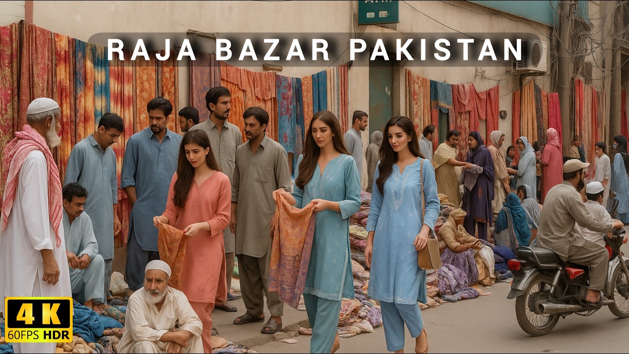 🇵🇰 Hidden Streets | Rawalpindi Raja Bazaar Pakistan 4k WALK & CAPTIONS