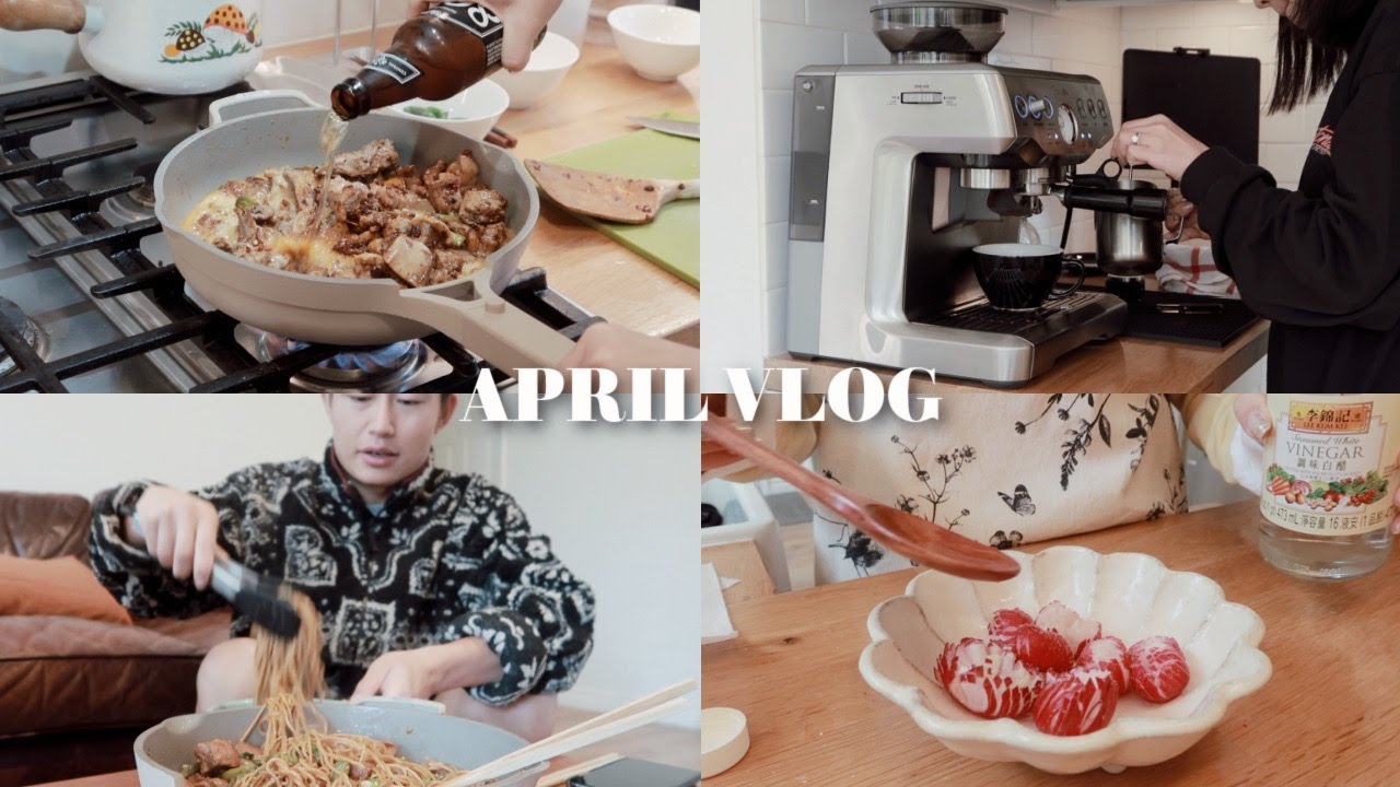 APRIL VLOG｜两人三餐四季｜魔芋烧鸭｜豆角焖面｜樱桃萝卜泡菜｜买菜开箱