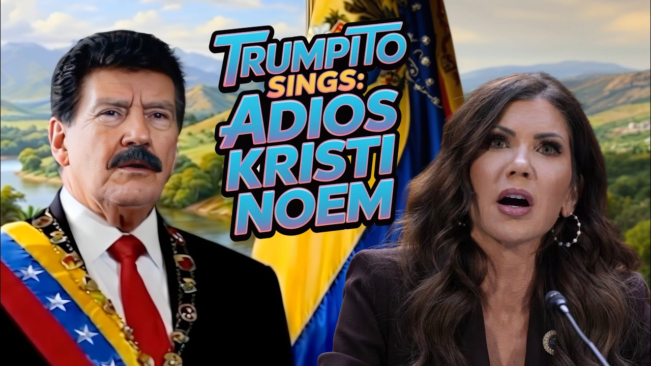 Президент Трампито поет: Адиос Кристи Ноэм