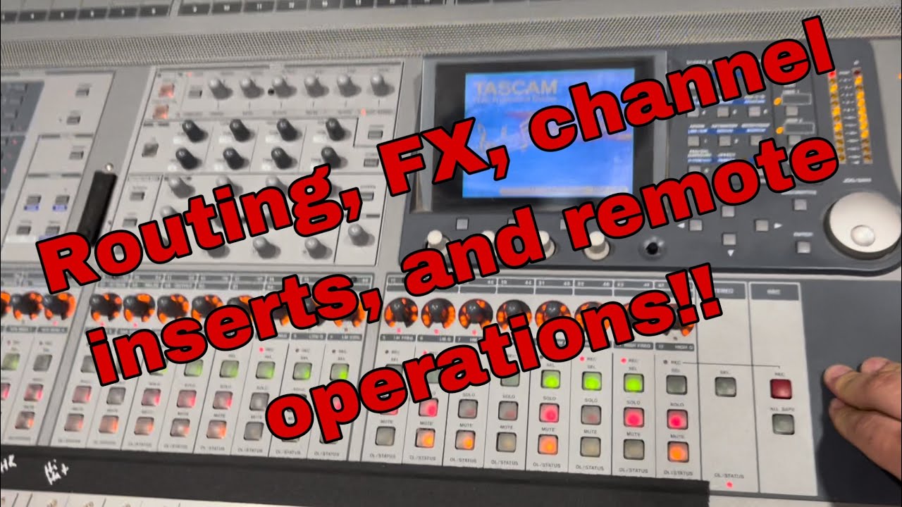 Tascam DM4800, Routing, FX and more!