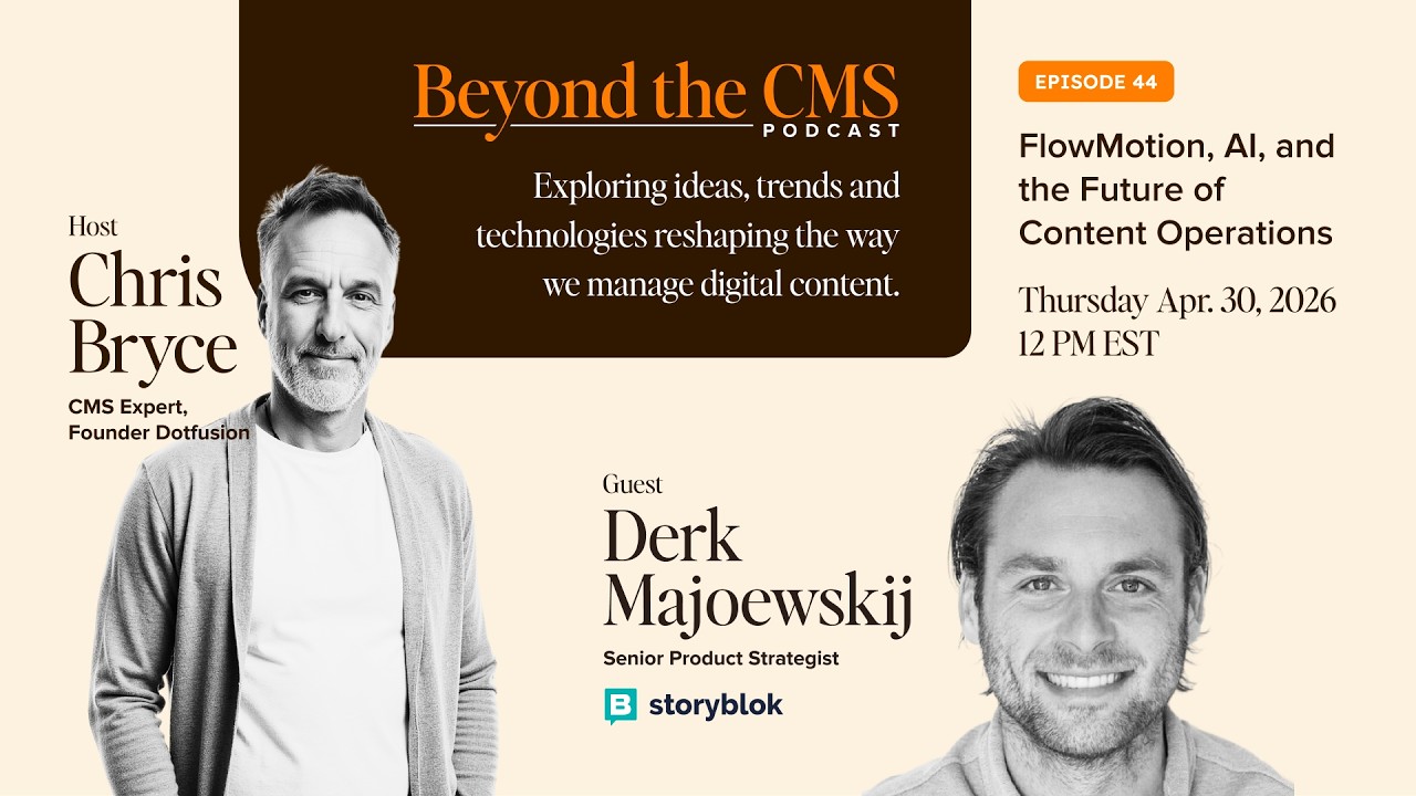How to Scale Content Operations with Storyblok FlowMotion and AI | Dotfusion