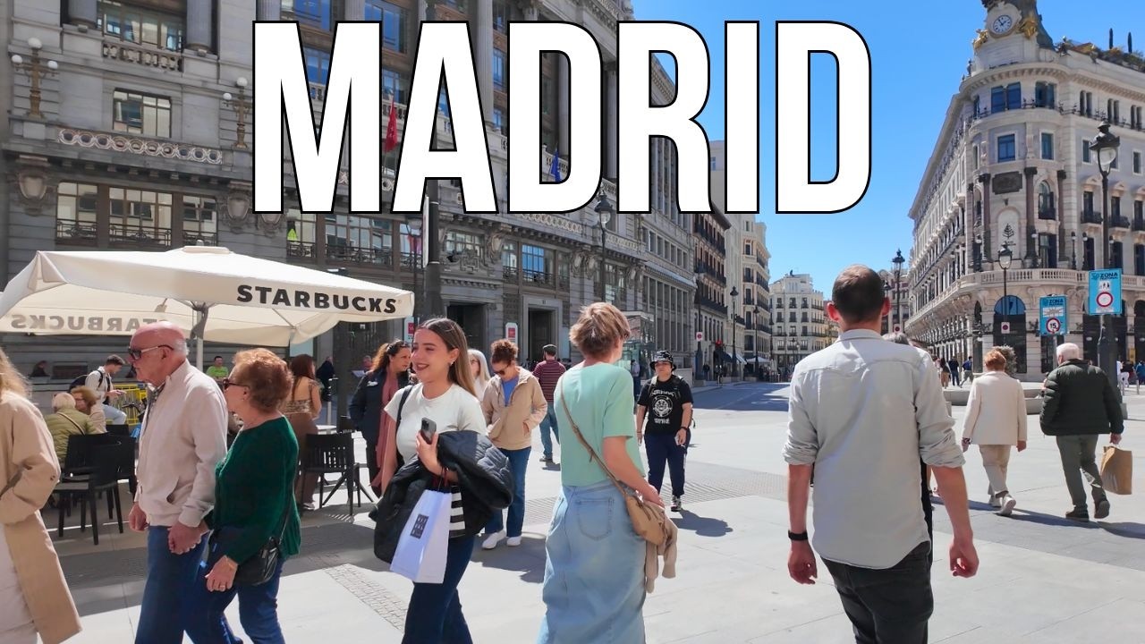 Relaxing Walk in Madrid: Day & Night | Walking Tour 4K Compilation
