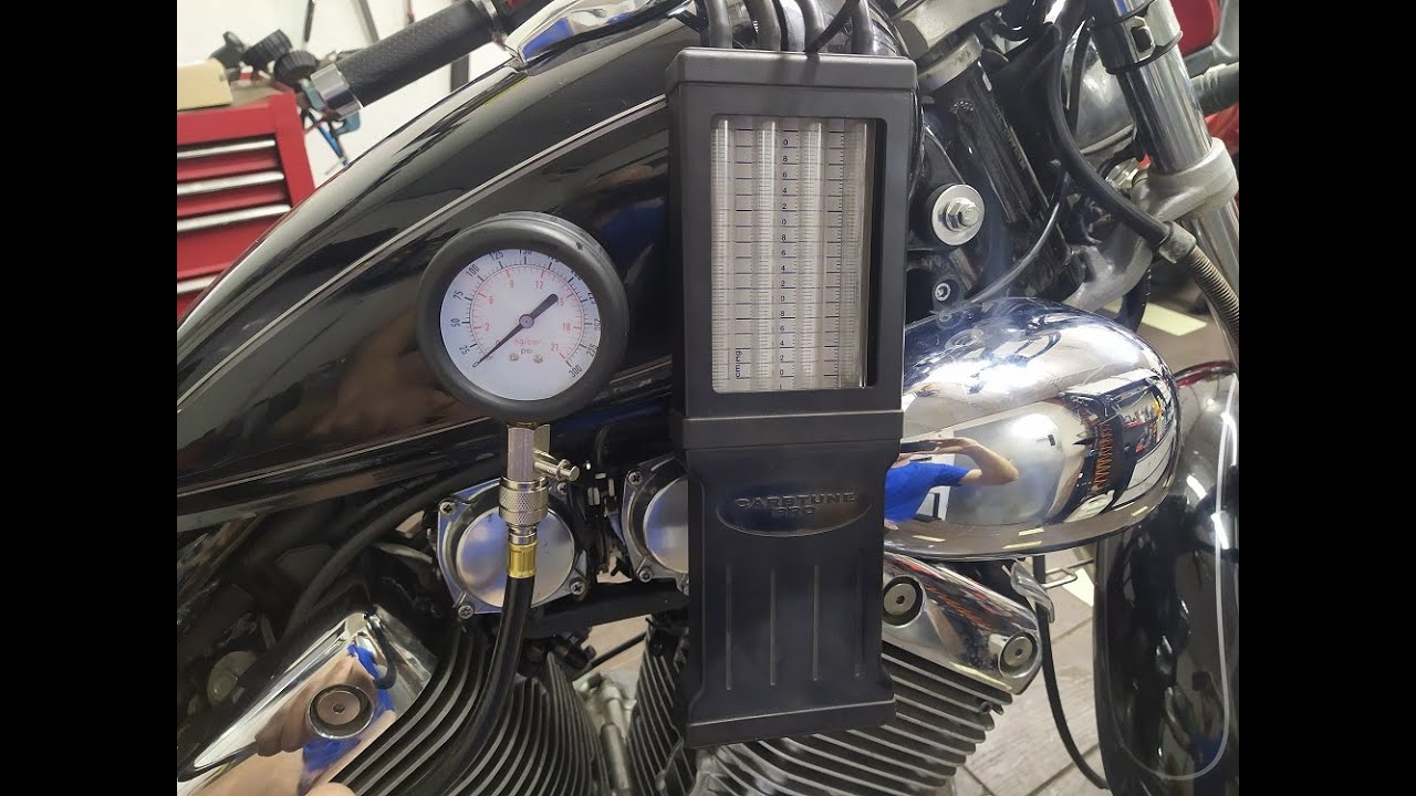 YAMAHA VIRAGO 535 na serwisie (CZĘŚĆ 4)- new graty, synchronizacja gaźników, pomiar kompresji, płyny