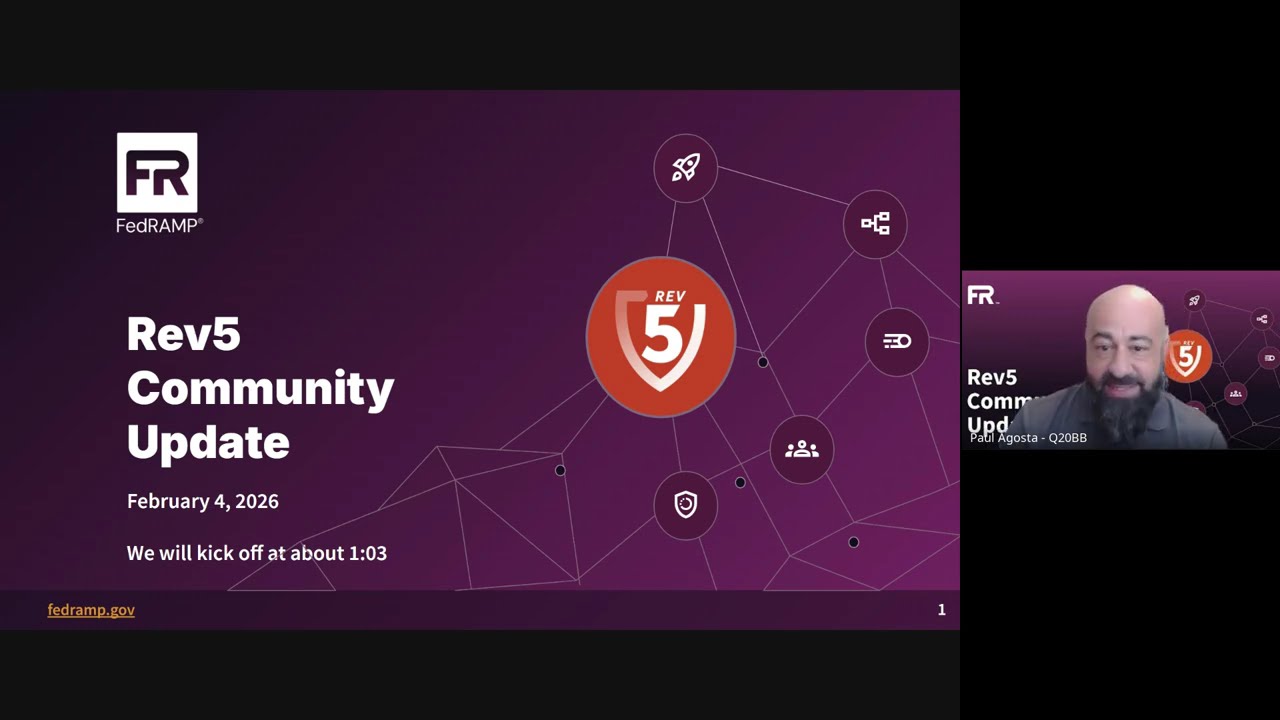 FedRAMP 20x: Rev5 Community Working Group Meeting