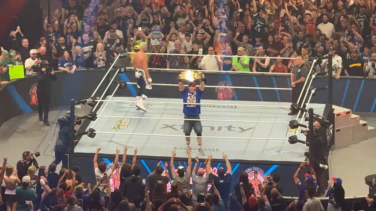 Cody Rhodes and John Cena entrance at SummerSlam   2025 in MetLife Stadium 