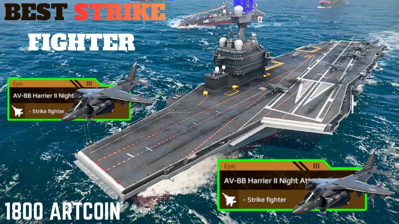 FS CHARLES DE GAULLE - With 2x- AV-8B Harrier II Night Attack 🔥 MOST POWERFULL ☠️ modern warships 