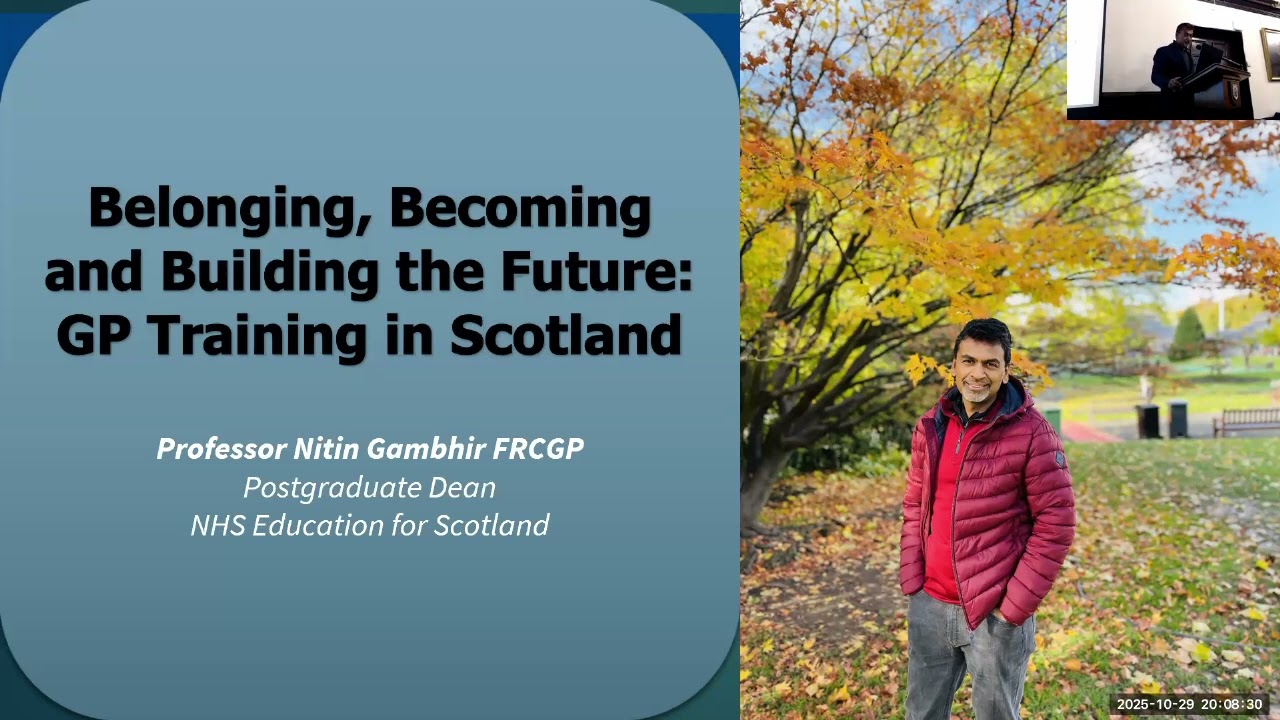 West of Scotland's Fulton Lecture with Professor Nitin Gambhir, FRCGP