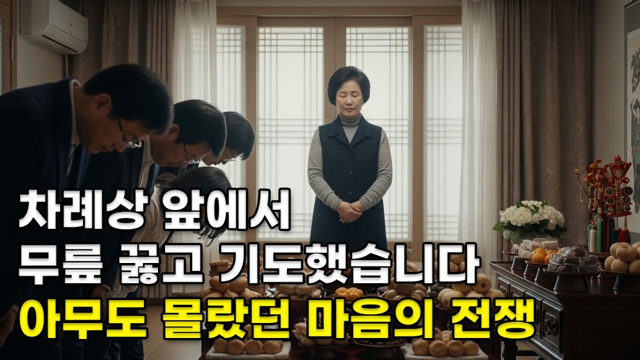 설날 차례상 앞에서 기도했습니다... 아무도 몰랐던 50대 주부의 신앙 고백