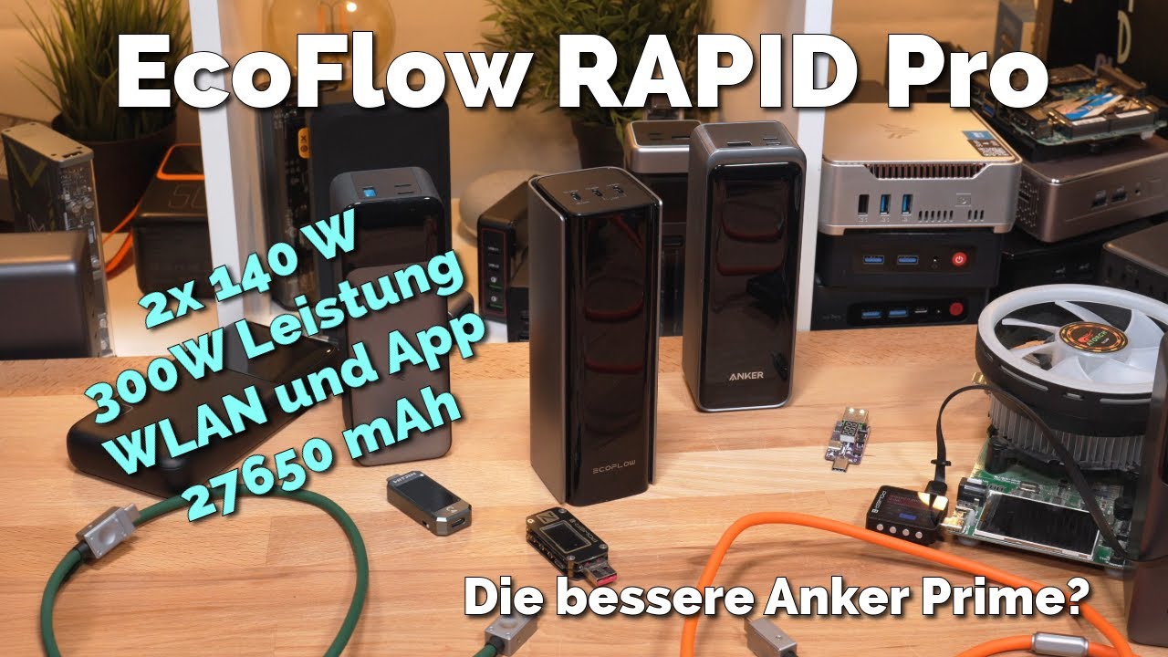 EcoFlow RAPID Pro Test : mit 300 W und 27650 mAh gegen die Anker Prime