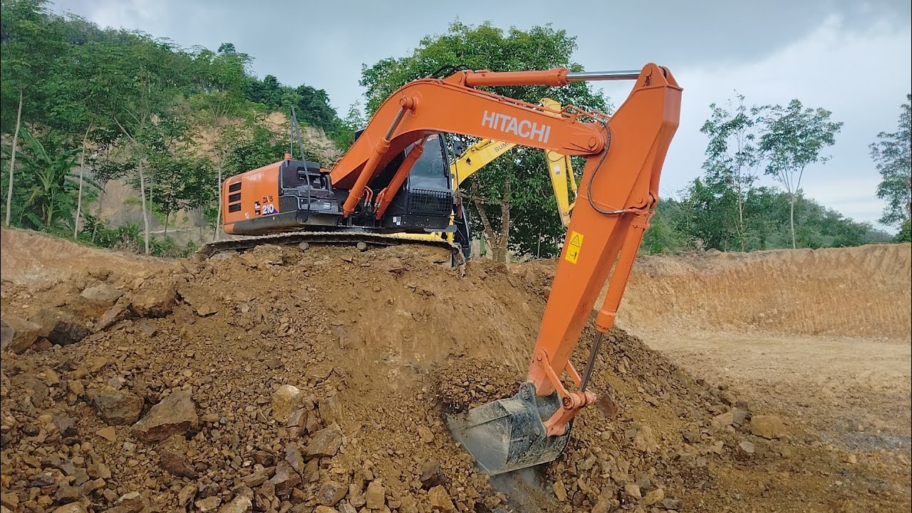 EP.1 ระเบิดหิน กับ โหมด POWER แรงจัดปลัดบอก มุมมองภายในเก๋ง HITACHI ZX210 6G SE ตักหินใส่ดั๊ม