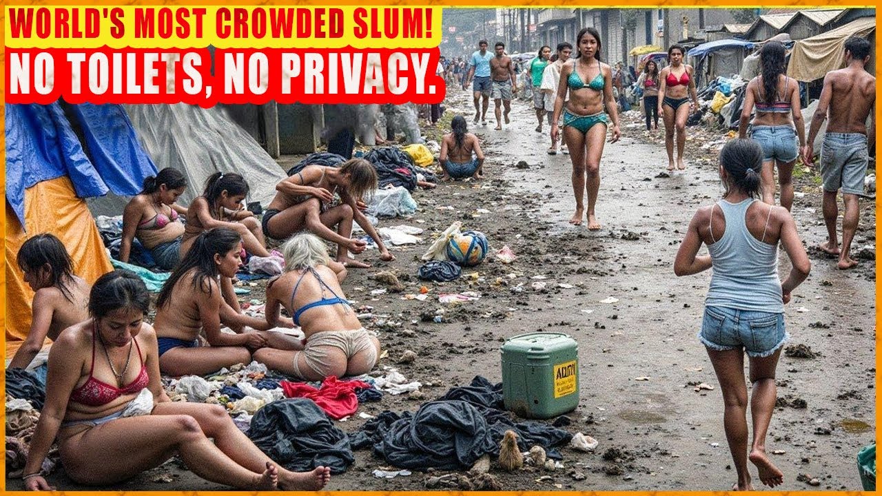 Life in the MOST CROWDED SLUM on EARTH: WOMEN EAT TRASH, DEFECATE IN PUBLIC | Travel Documentary