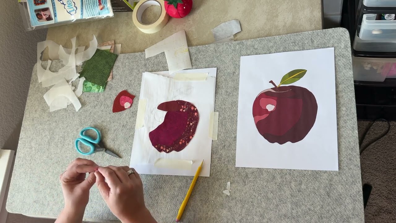 Beginner Fabric Collage - Parchment Paper Method 