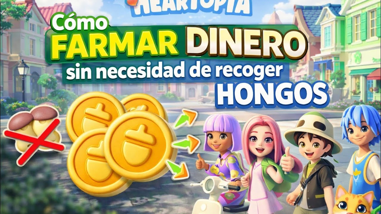 Cómo farmear dinero sin necesidad de recoger hongos por el mapa de manera diaria | heartopia 
