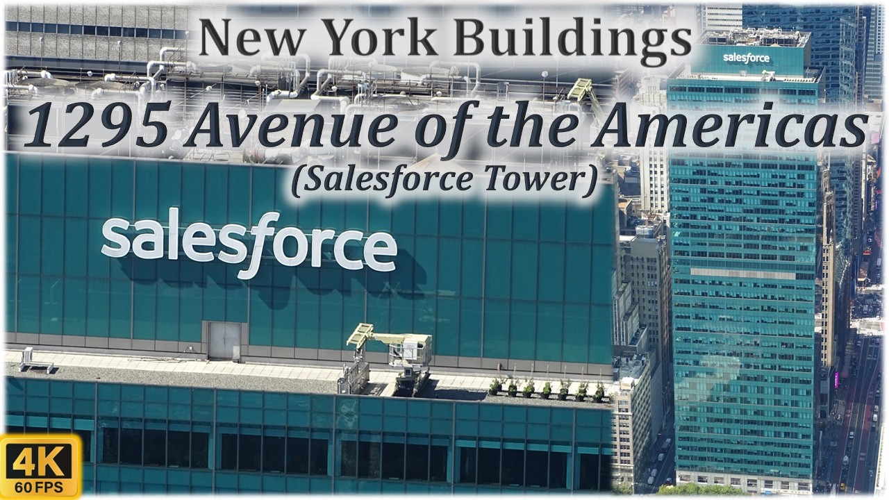 ❤ New York Buildings 4K ❤ 1095 Avenue of the Americas (Salesforce Tower)