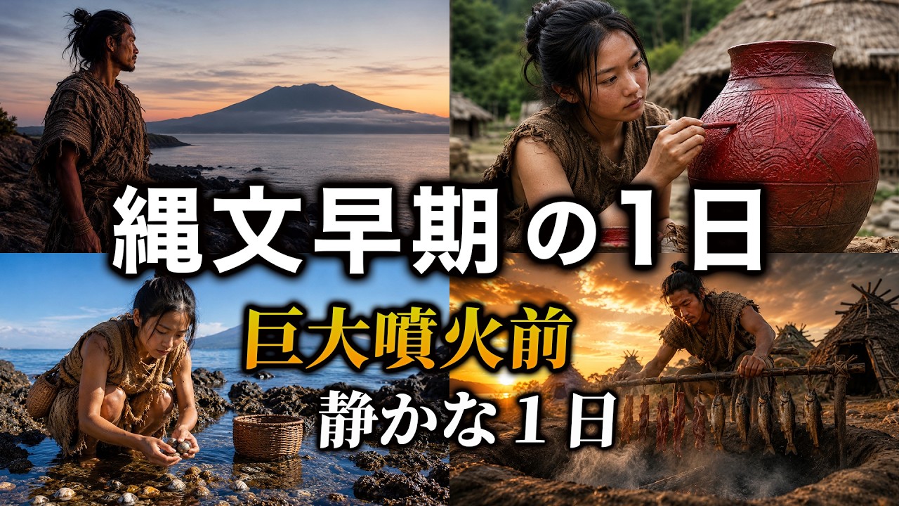 縄文早期の１日ルーティン｜巨大噴火前、最後の静かな1日