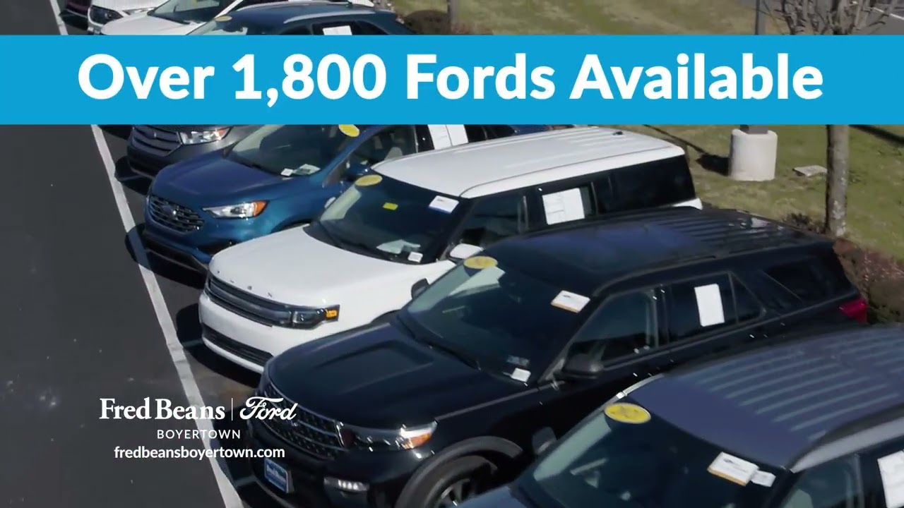 Fred Beans Ford of Boyertown has the vehicle you&rsquo;ve been looking for!