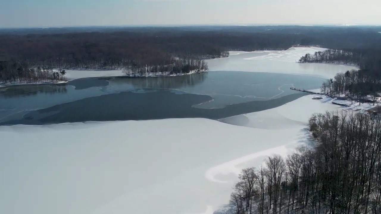 Virginia After the Storm | Frozen Lakes & Snow-Covered Roads