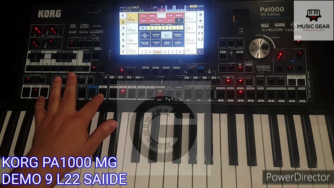 KORG PA1000 MG - DEMO 9 L22 SAIIDE
