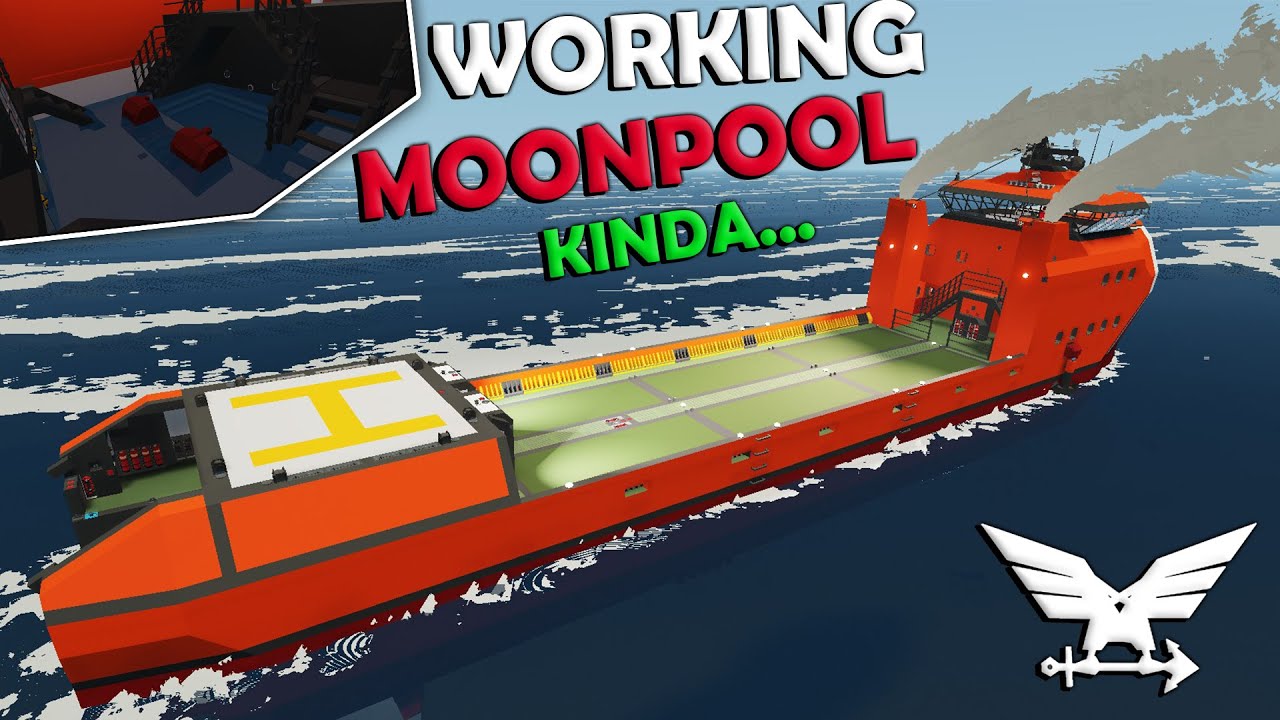 Fixing The Moonpool!  -  Supply Ship Build  -  Stormworks Build and Rescue