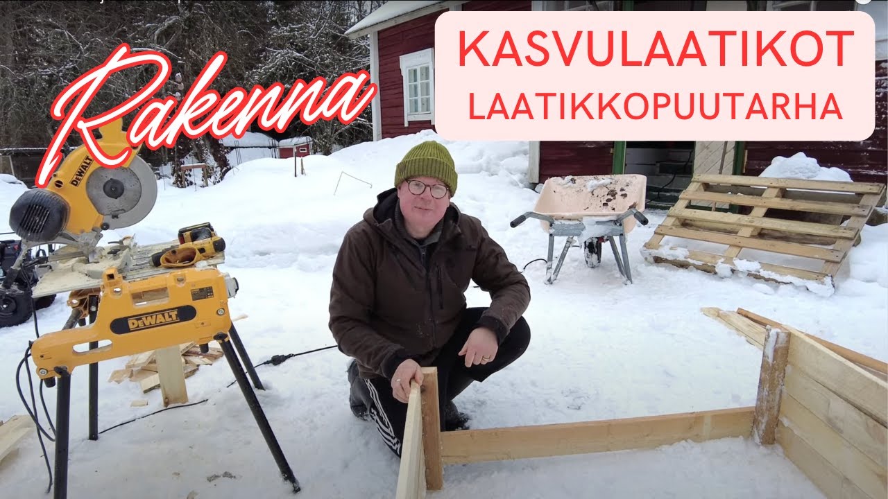 Kasvulaatikot ja laatikkopuutarha I Lavakaulusviljely käynnistyy viljelylaatikoiden rakentamisella