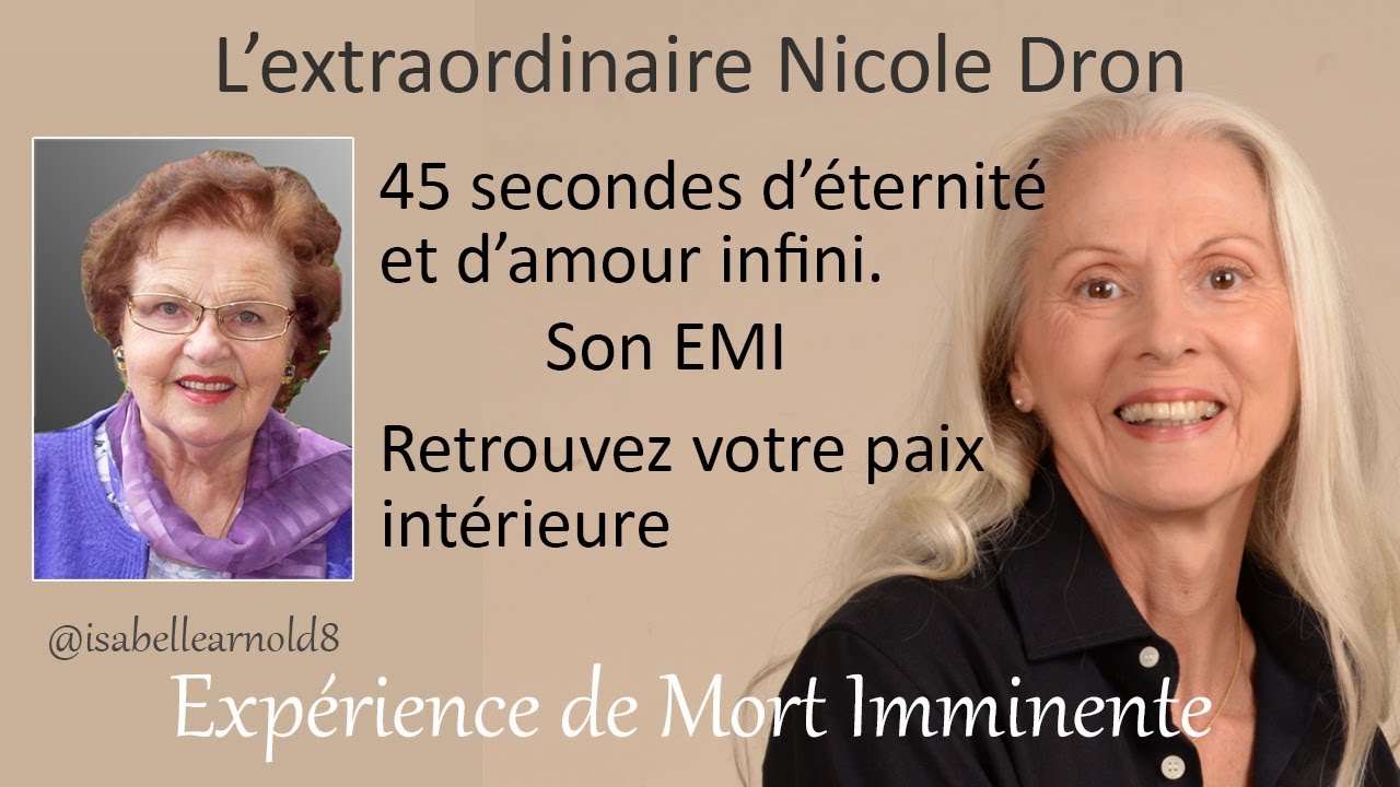 L'extraordinaire Nicole Dron, 45 secondes d'éternité et d'amour Infini.