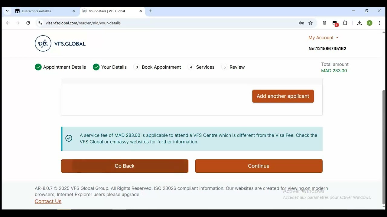 VFS AUTOMATION BOT 🇲🇦🇩🇿