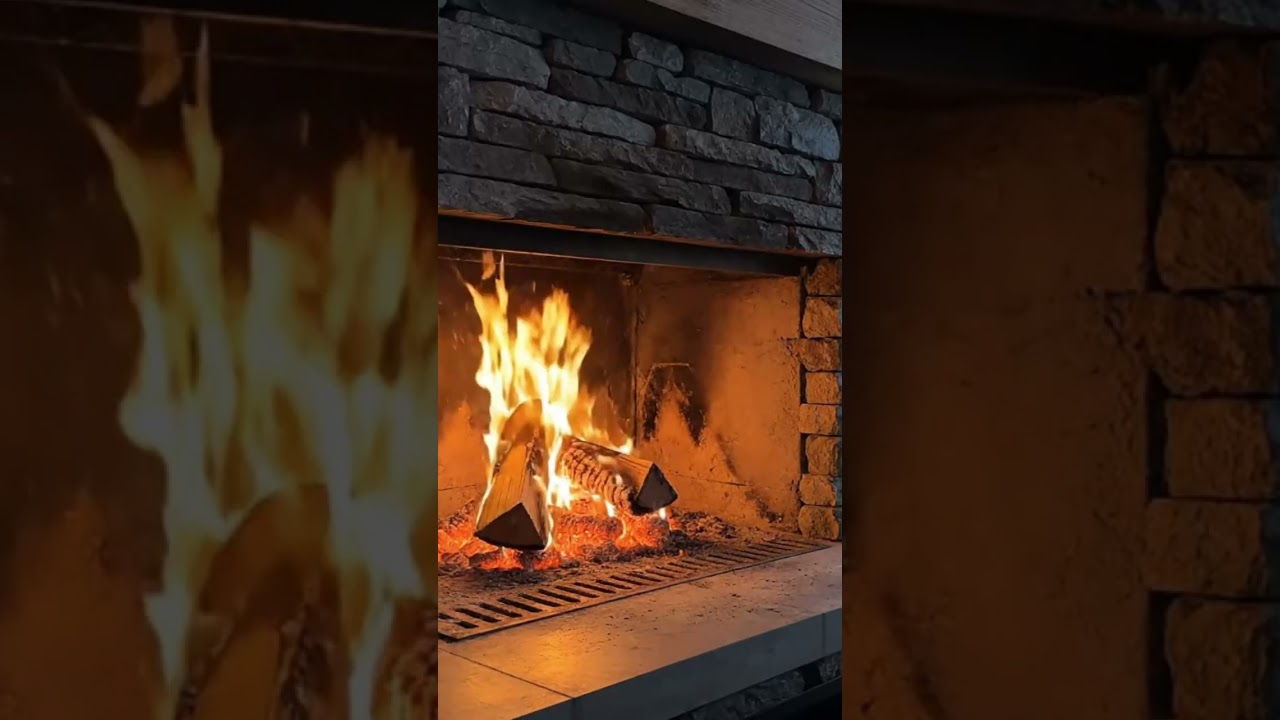 Cozy Fireplace & Winter Snow ASMR 🎧