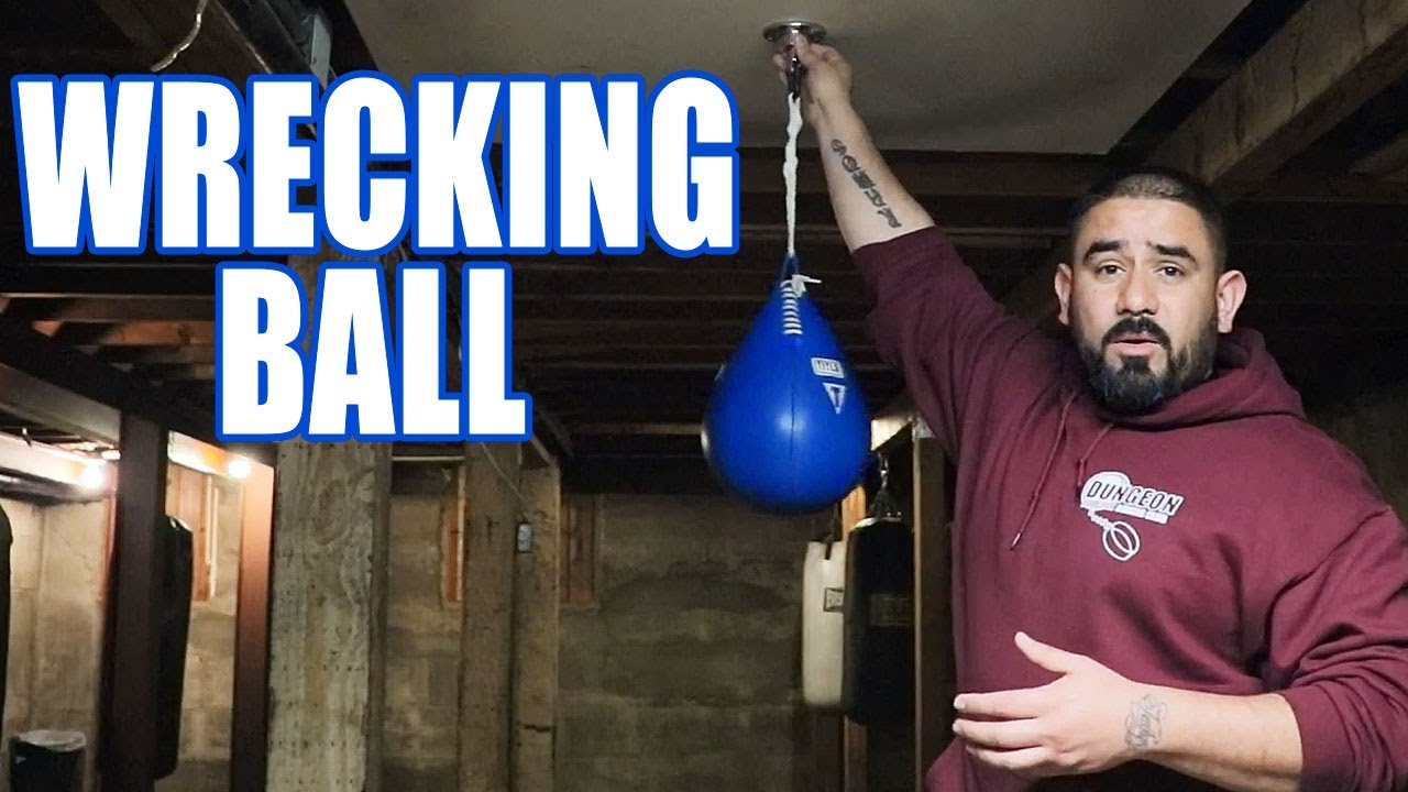 WRECKING BALL, OLD SCHOOL PUNCHING BAG