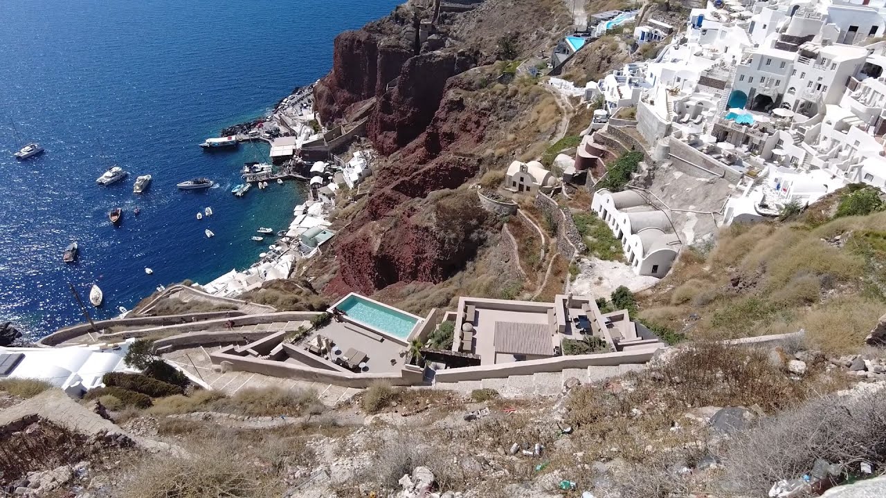A day in SANTORINI. OIA, Red beach | EXPLORE | GREECE
