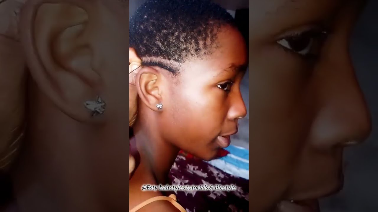 Needle stitch braids on very short hair #hairtransformation learn it now 🔥 #hairstyle 