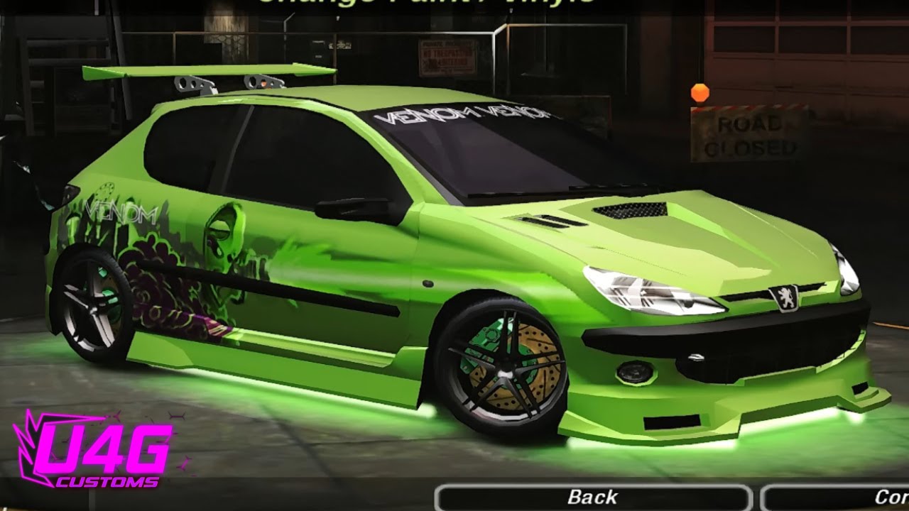 Peugeot 206 Customization Need For Speed Underground 2 U4G Customs #3
