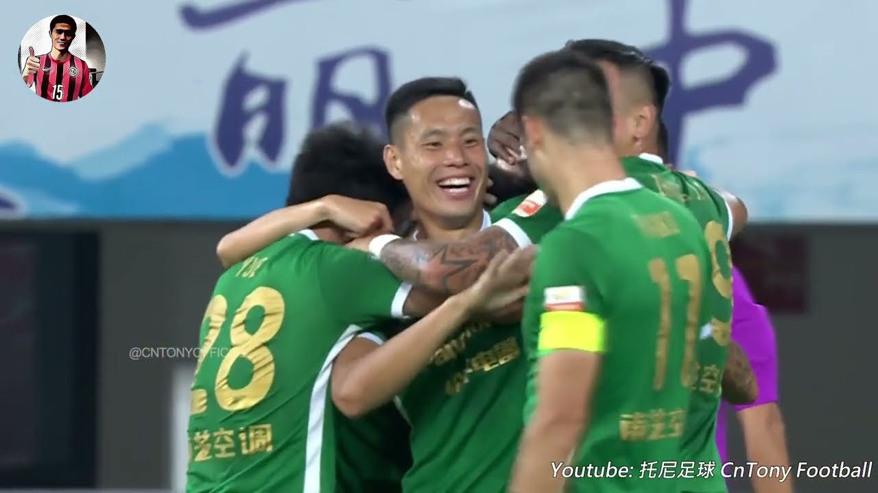 梁諾恆攻入中超浙江隊首球 Leung Nok Hang's First Goal for Zhejiang Pro (CSL)