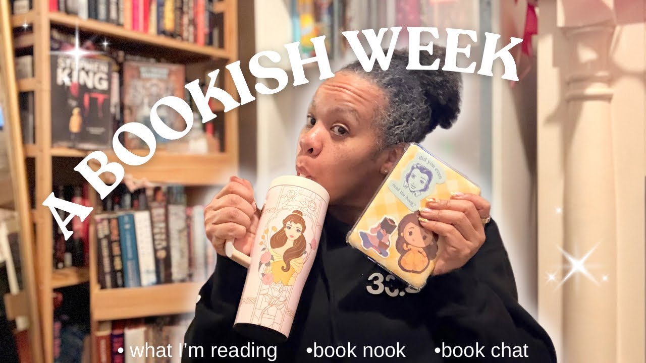 A BOOKISH WEEK w/ me📖🫶🏽 | what I’m reading & my book nook
