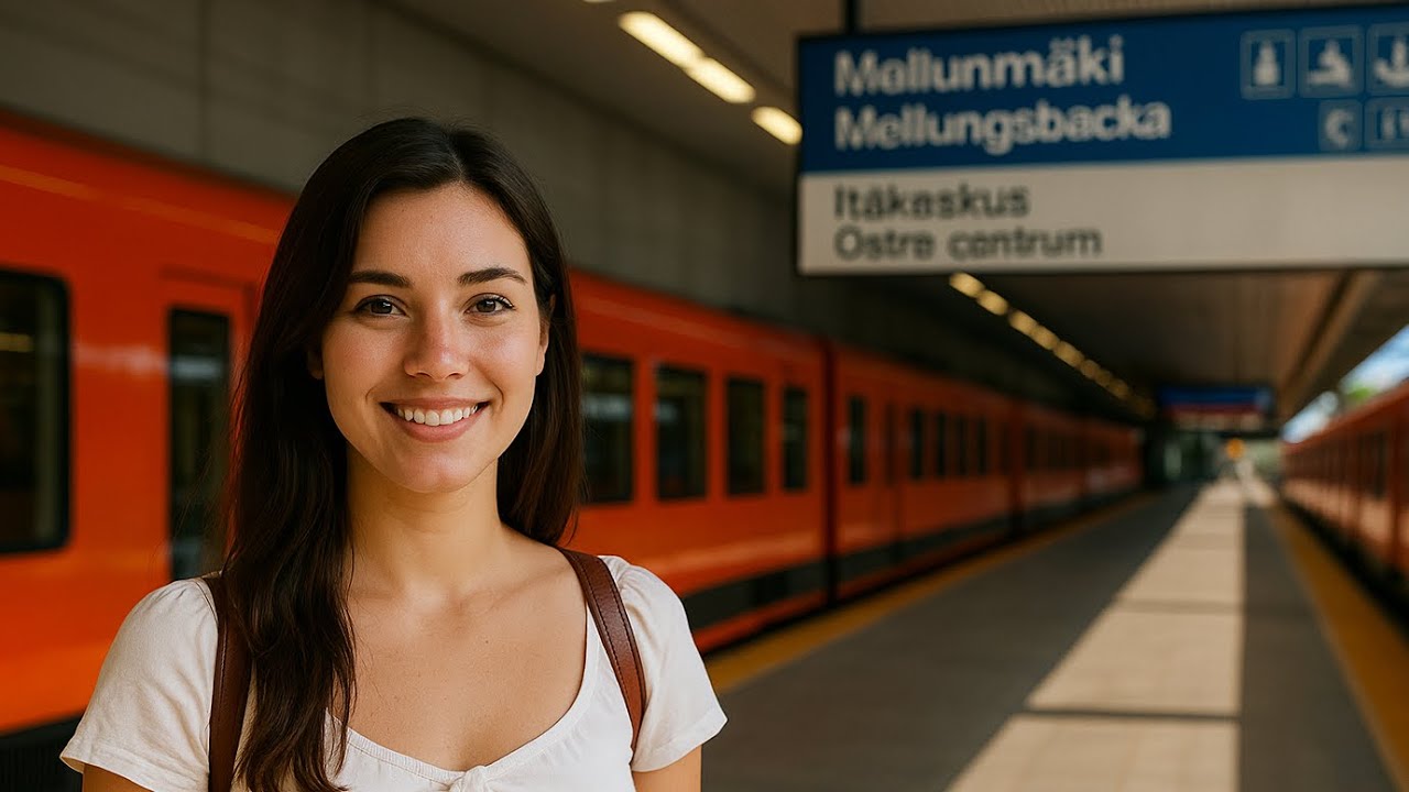 🚇 Helsinki Metro Ride + City Wal | 4K Binaural(helsinki university → keilaniemi)