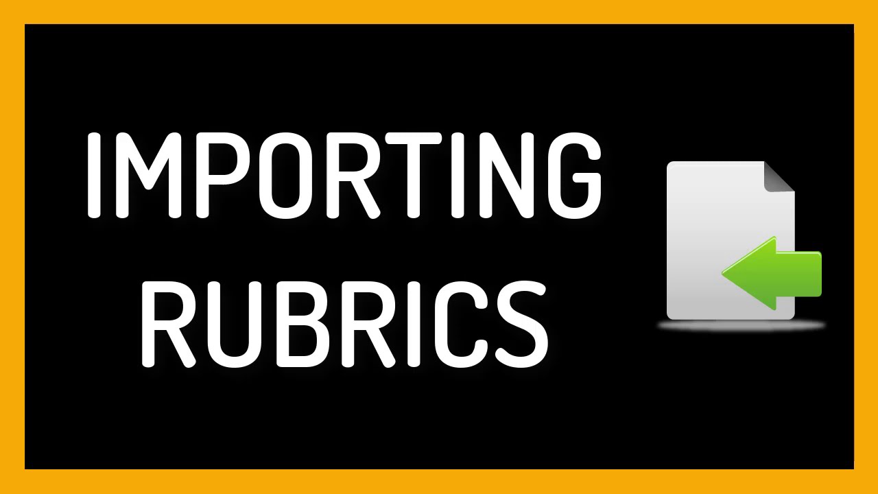 Importing a Rubric Package into Blackboard