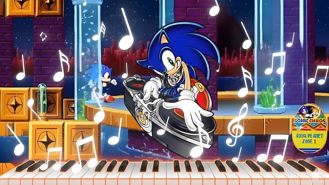 Sonic Chaos 💎 Aqua Planet Zone 🎹MIDI🎹
