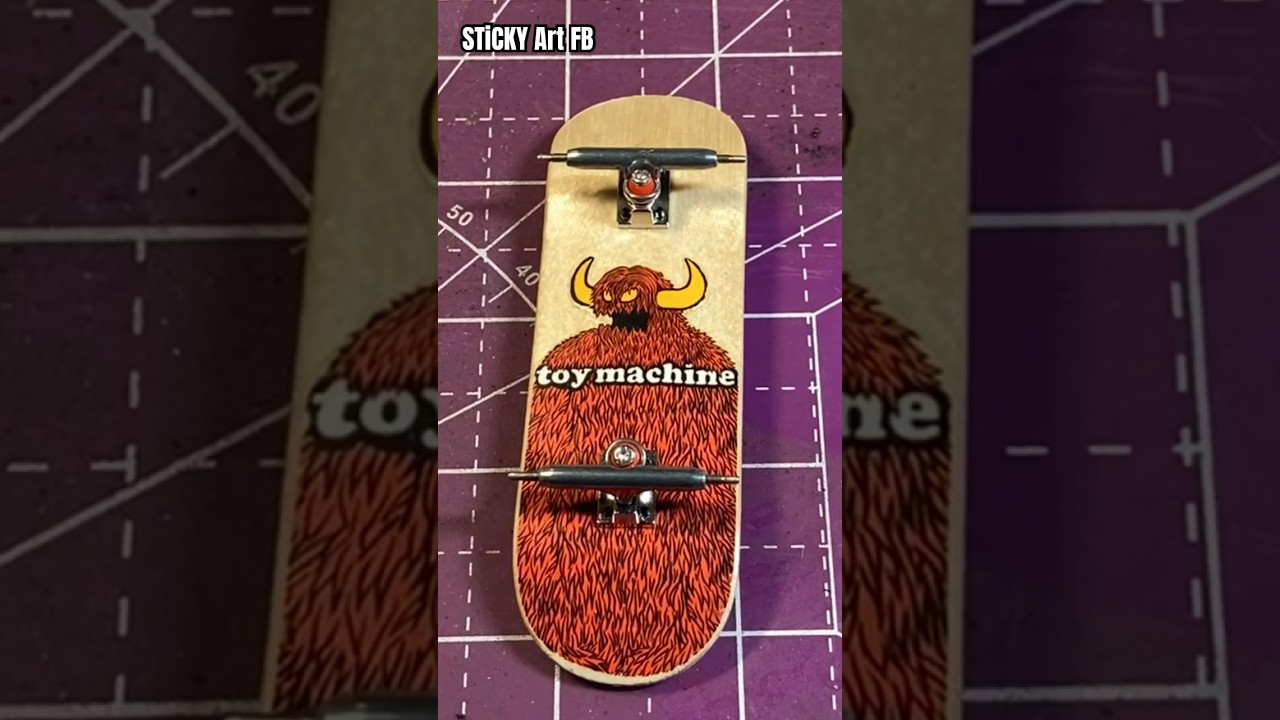 Wooden Tech Deck Performance Series - Upgraded Urethane Bearing wheels Abstract - abec 7 