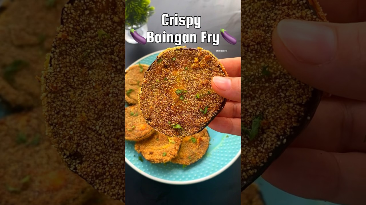 Crispy Baingan Fry #shorts #baingan #brinjal #eggplant #crispy #bainganfry